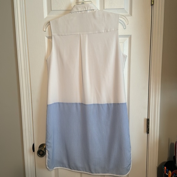 Altuzarra for Target Blue & White Sleeveless Dress - Large - Picture 6 of 7
